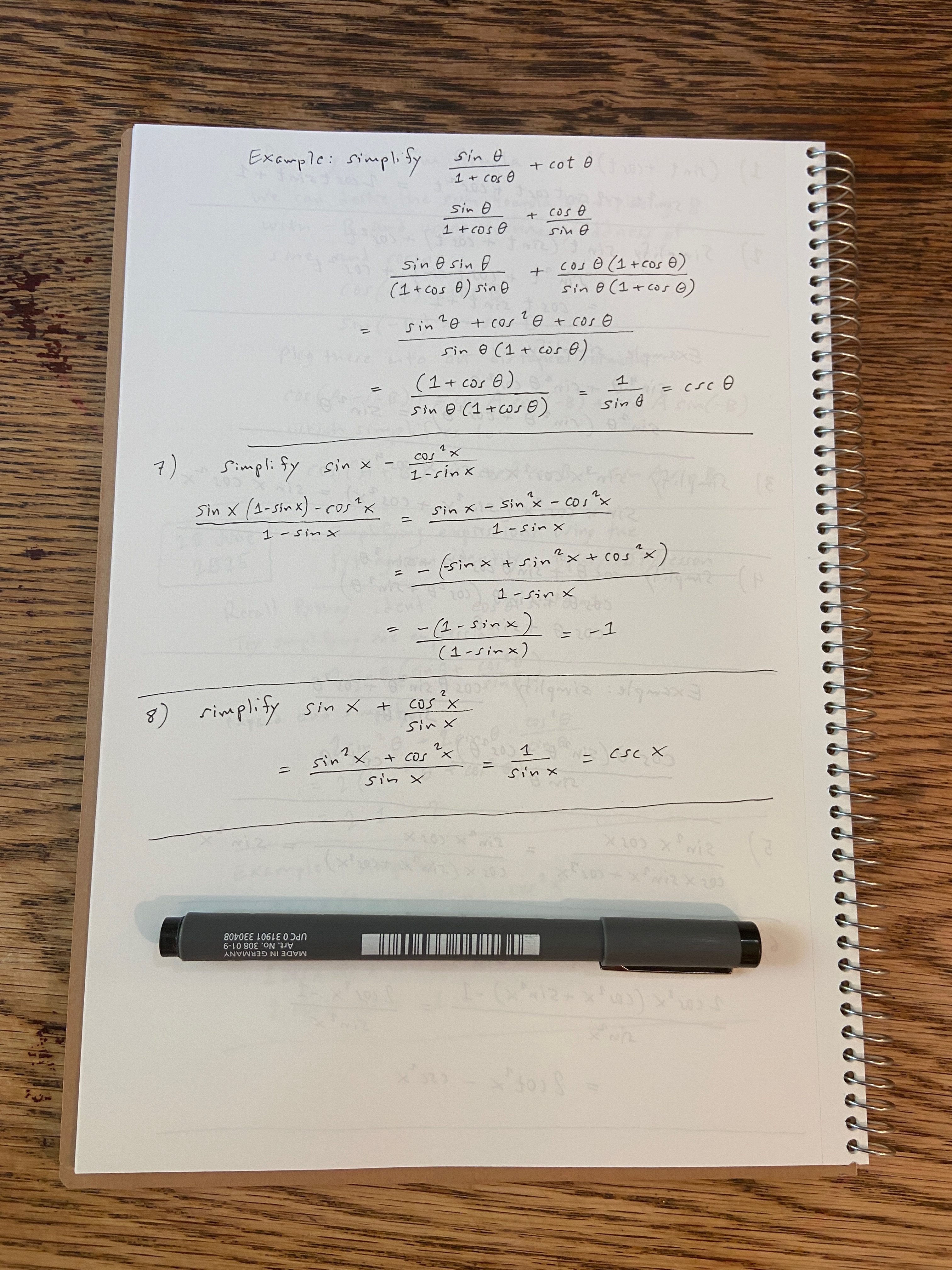 “My First Notebook for Foundations III, In Progress”